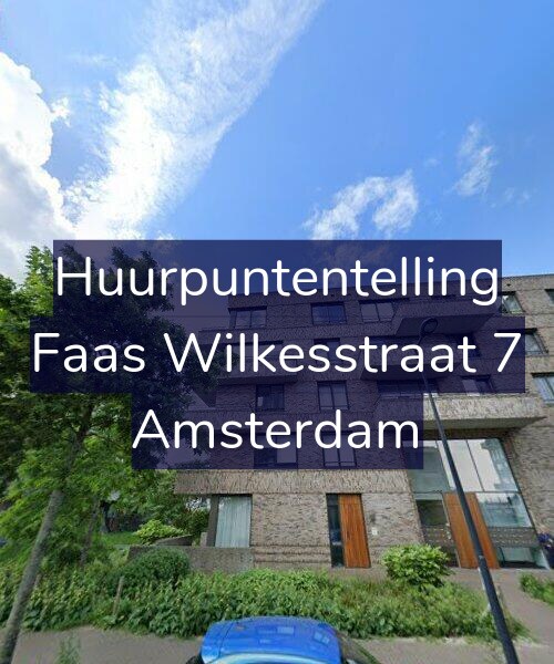 Foto gevel Huurpuntentelling voor Faas Wilkesstraat 7, Amsterdam