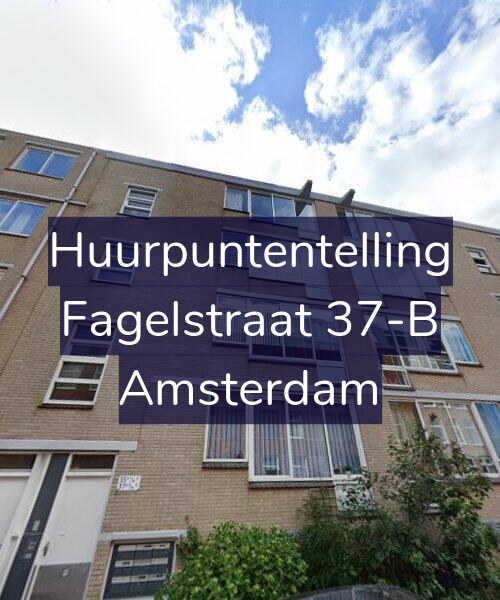 Foto gevel Huurpuntentelling voor Fagelstraat 37-B, Amsterdam