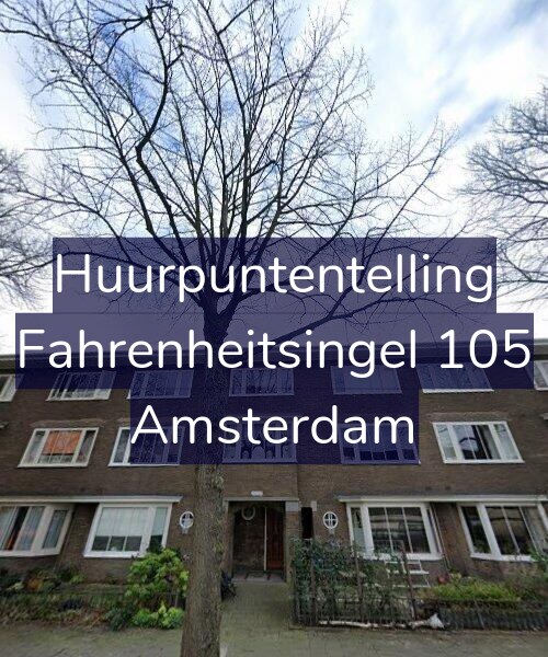 Foto gevel Huurpuntentelling voor Fahrenheitsingel 105, Amsterdam