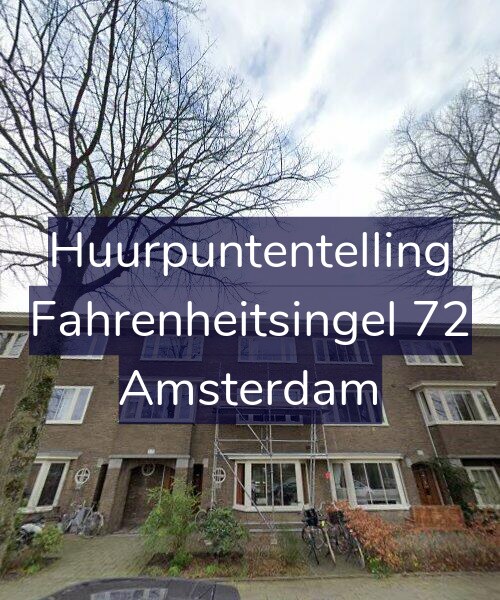 Foto gevel Huurpuntentelling voor Fahrenheitsingel 72, Amsterdam