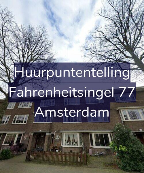 Foto gevel Huurpuntentelling voor Fahrenheitsingel 77, Amsterdam