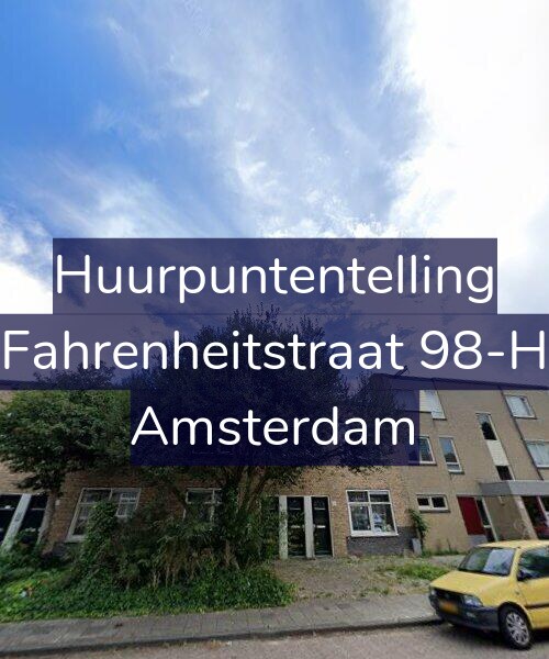Foto gevel Huurpuntentelling voor Fahrenheitstraat 98-H, Amsterdam
