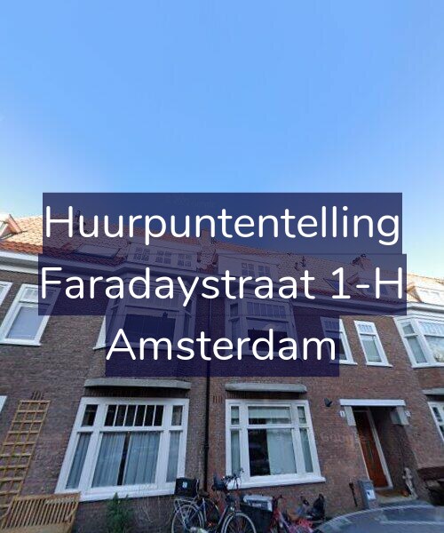 Foto gevel Huurpuntentelling voor Faradaystraat 1-H, Amsterdam
