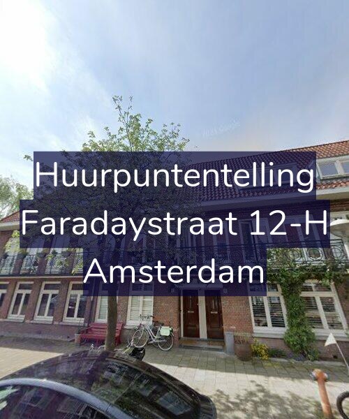 Foto gevel Huurpuntentelling voor Faradaystraat 12-H, Amsterdam
