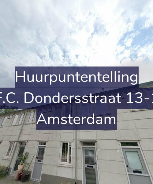 Foto gevel Huurpuntentelling voor F.C. Dondersstraat 13-1, Amsterdam