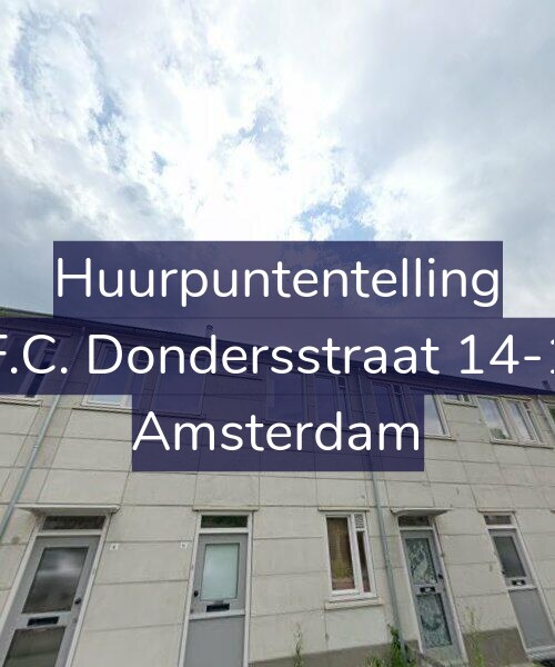 Foto gevel Huurpuntentelling voor F.C. Dondersstraat 14-1, Amsterdam