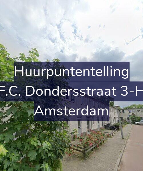 Foto gevel Huurpuntentelling voor F.C. Dondersstraat 3-H, Amsterdam