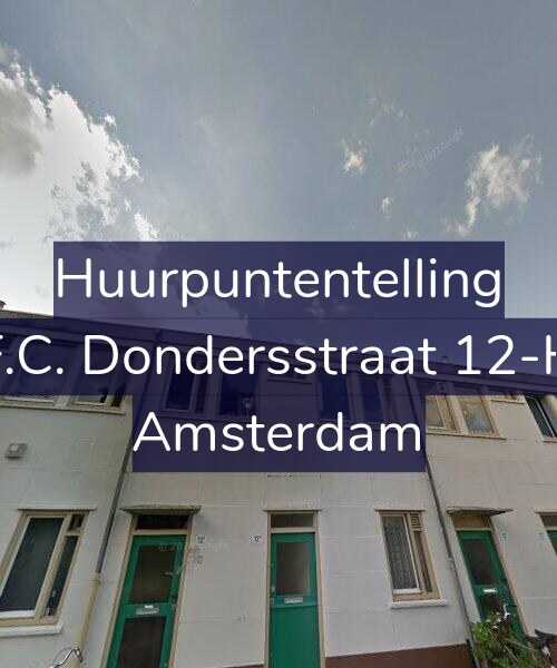 Foto gevel Huurpuntentelling voor F.C. Dondersstraat 12-H, Amsterdam