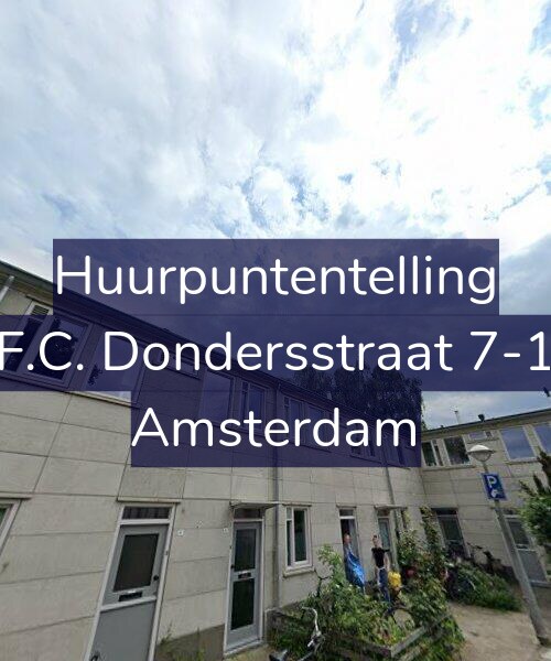 Foto gevel Huurpuntentelling voor F.C. Dondersstraat 7-1, Amsterdam