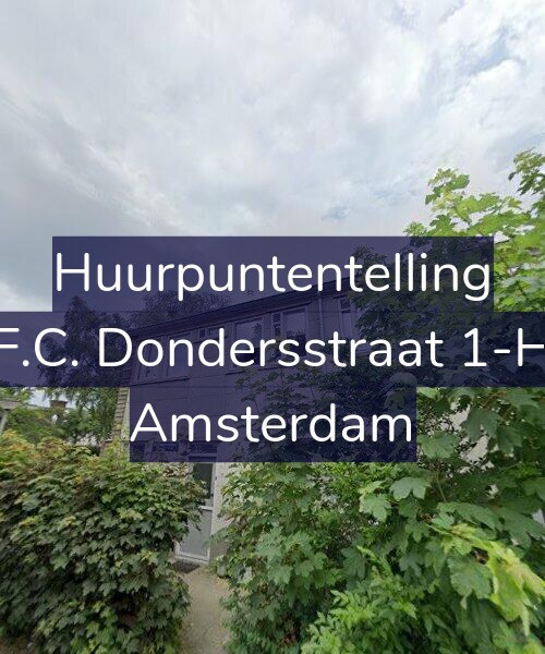 Foto gevel Huurpuntentelling voor F.C. Dondersstraat 1-H, Amsterdam
