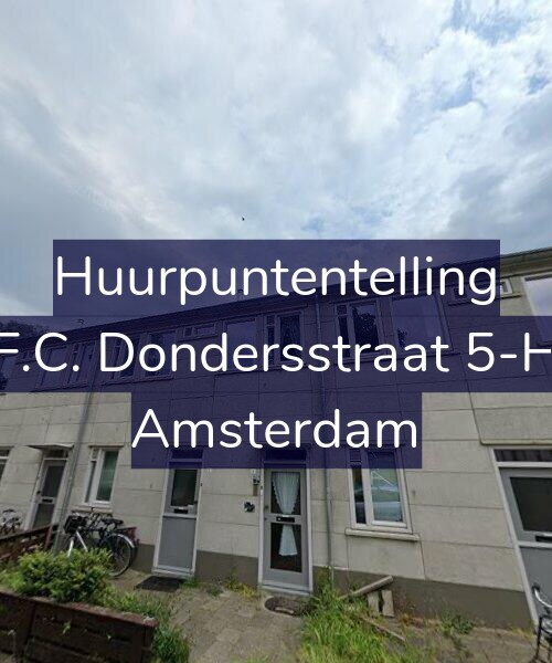 Foto gevel Huurpuntentelling voor F.C. Dondersstraat 5-H, Amsterdam