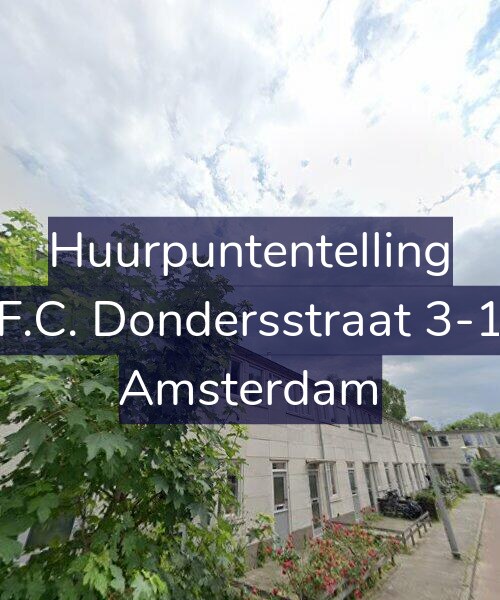 Foto gevel Huurpuntentelling voor F.C. Dondersstraat 3-1, Amsterdam