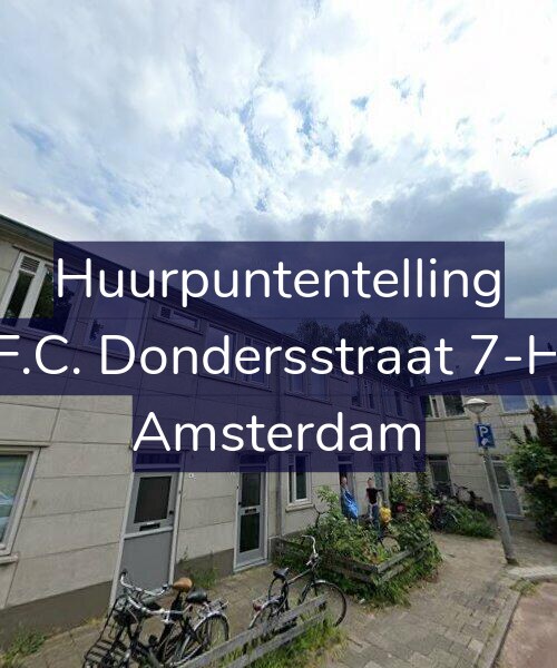 Foto gevel Huurpuntentelling voor F.C. Dondersstraat 7-H, Amsterdam