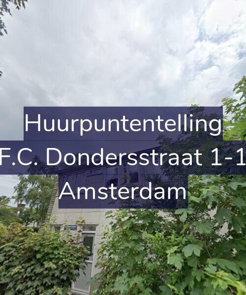 Foto gevel Huurpuntentelling voor F.C. Dondersstraat 1-1, Amsterdam