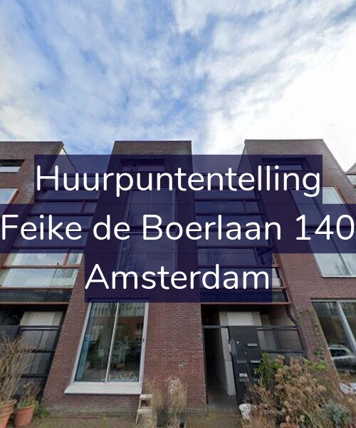 Foto gevel Huurpuntentelling voor Feike de Boerlaan 140, Amsterdam