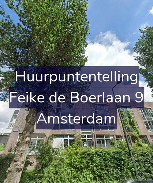 Foto gevel Huurpuntentelling voor Feike de Boerlaan 9, Amsterdam