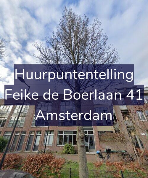 Foto gevel Huurpuntentelling voor Feike de Boerlaan 41, Amsterdam