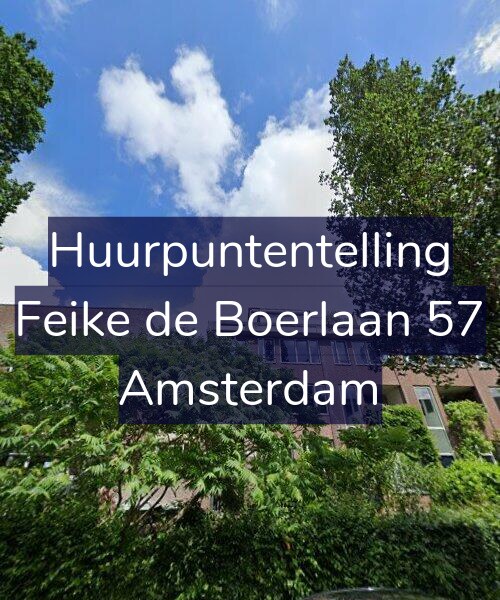 Foto gevel Huurpuntentelling voor Feike de Boerlaan 57, Amsterdam