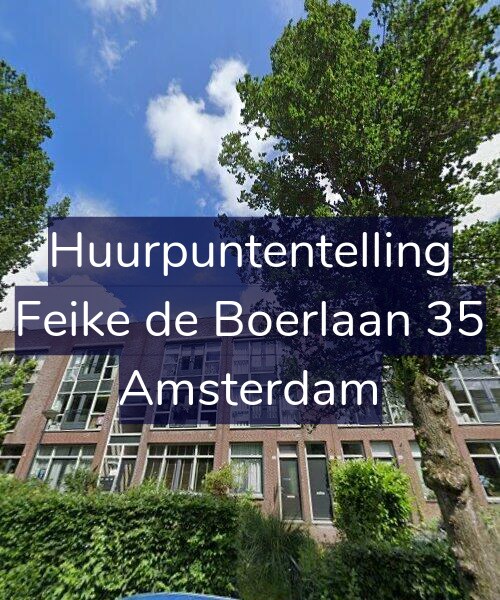 Foto gevel Huurpuntentelling voor Feike de Boerlaan 35, Amsterdam