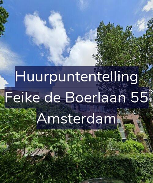 Foto gevel Huurpuntentelling voor Feike de Boerlaan 55, Amsterdam