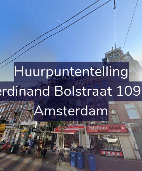 Foto gevel Huurpuntentelling voor Ferdinand Bolstraat 109-3, Amsterdam
