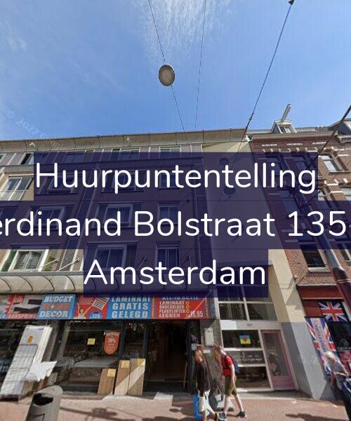 Foto gevel Huurpuntentelling voor Ferdinand Bolstraat 135-C, Amsterdam