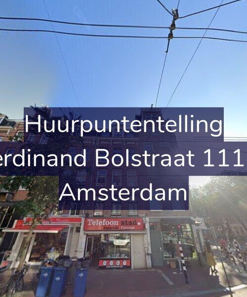 Foto gevel Huurpuntentelling voor Ferdinand Bolstraat 111-1, Amsterdam