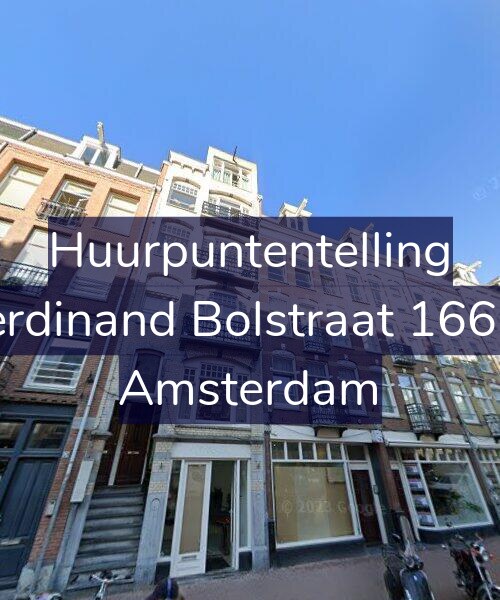 Foto gevel Huurpuntentelling voor Ferdinand Bolstraat 166-1, Amsterdam