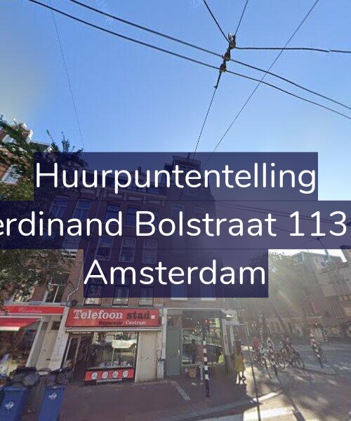 Foto gevel Huurpuntentelling voor Ferdinand Bolstraat 113-4, Amsterdam
