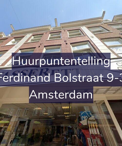 Foto gevel Huurpuntentelling voor Ferdinand Bolstraat 9-3, Amsterdam