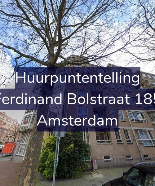 Foto gevel Huurpuntentelling voor Ferdinand Bolstraat 185, Amsterdam