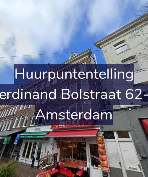 Foto gevel Huurpuntentelling voor Ferdinand Bolstraat 62-3, Amsterdam