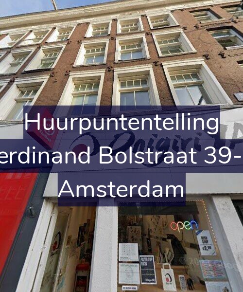 Foto gevel Huurpuntentelling voor Ferdinand Bolstraat 39-D, Amsterdam