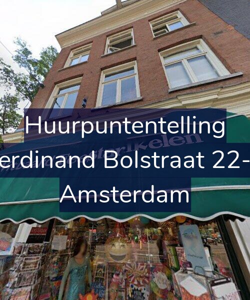 Foto gevel Huurpuntentelling voor Ferdinand Bolstraat 22-2, Amsterdam