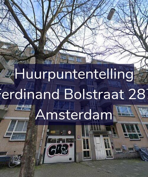 Foto gevel Huurpuntentelling voor Ferdinand Bolstraat 287, Amsterdam