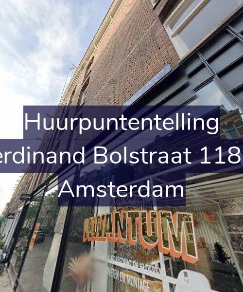Foto gevel Huurpuntentelling voor Ferdinand Bolstraat 118-3, Amsterdam