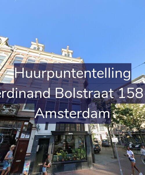 Foto gevel Huurpuntentelling voor Ferdinand Bolstraat 158-C, Amsterdam