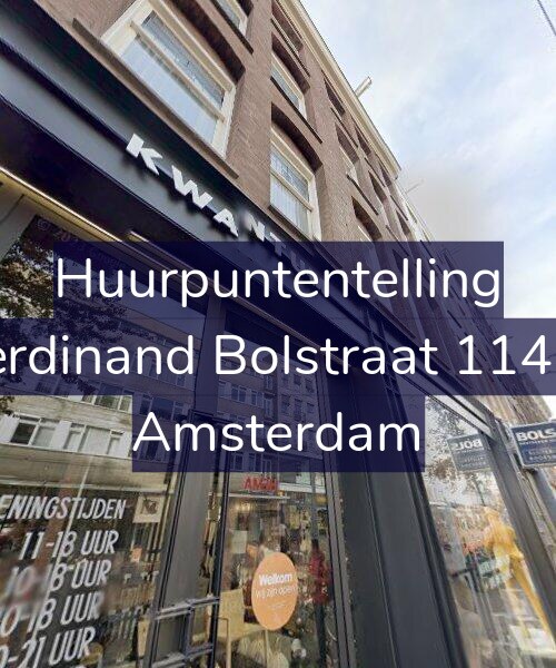 Foto gevel Huurpuntentelling voor Ferdinand Bolstraat 114-2, Amsterdam