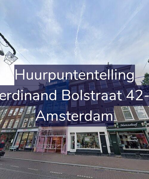 Foto gevel Huurpuntentelling voor Ferdinand Bolstraat 42-2, Amsterdam