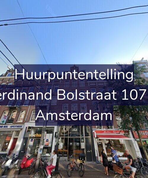 Foto gevel Huurpuntentelling voor Ferdinand Bolstraat 107-1, Amsterdam
