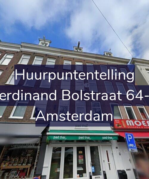 Foto gevel Huurpuntentelling voor Ferdinand Bolstraat 64-2, Amsterdam
