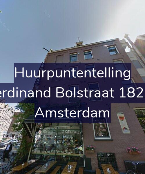 Foto gevel Huurpuntentelling voor Ferdinand Bolstraat 182-1, Amsterdam