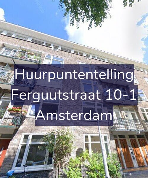 Foto gevel Huurpuntentelling voor Ferguutstraat 10-1, Amsterdam