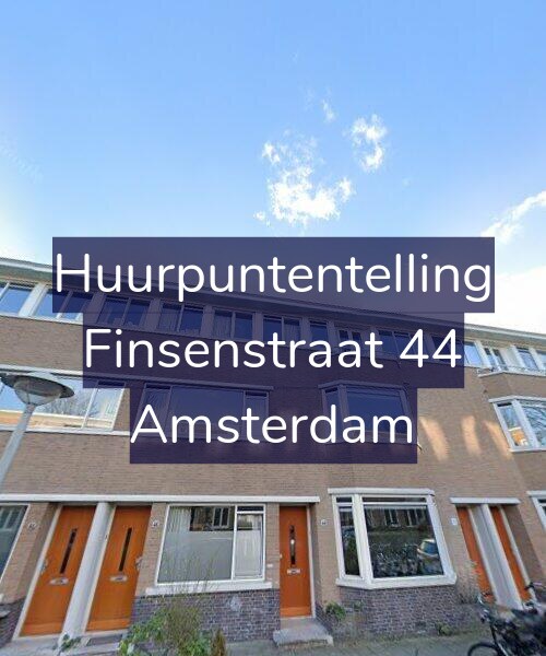 Foto gevel Huurpuntentelling voor Finsenstraat 44, Amsterdam