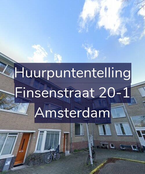 Foto gevel Huurpuntentelling voor Finsenstraat 20-1, Amsterdam
