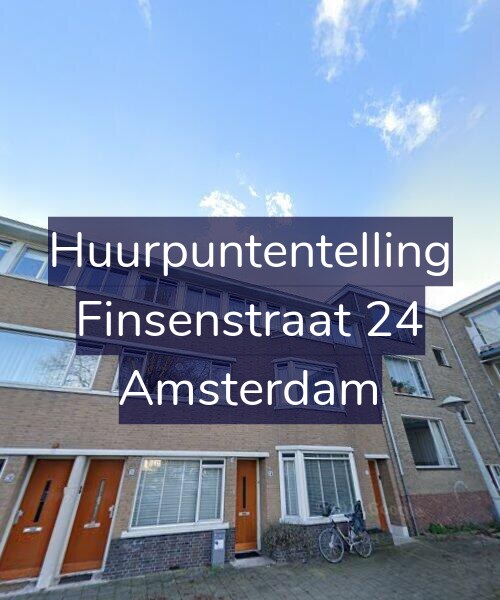 Foto gevel Huurpuntentelling voor Finsenstraat 24, Amsterdam
