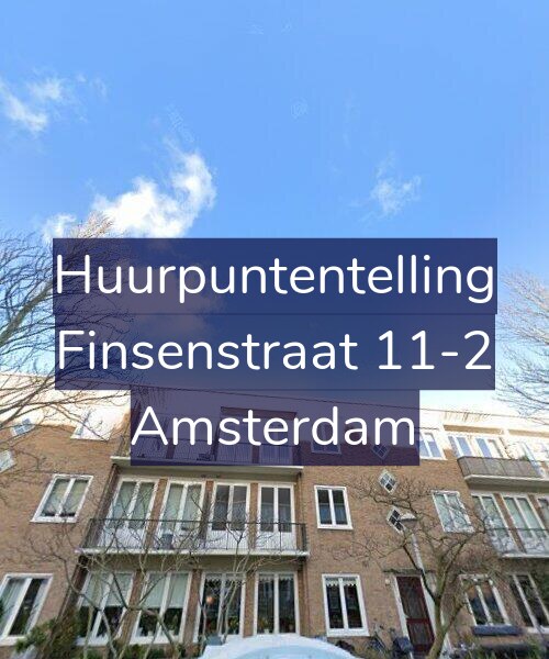 Foto gevel Huurpuntentelling voor Finsenstraat 11-2, Amsterdam