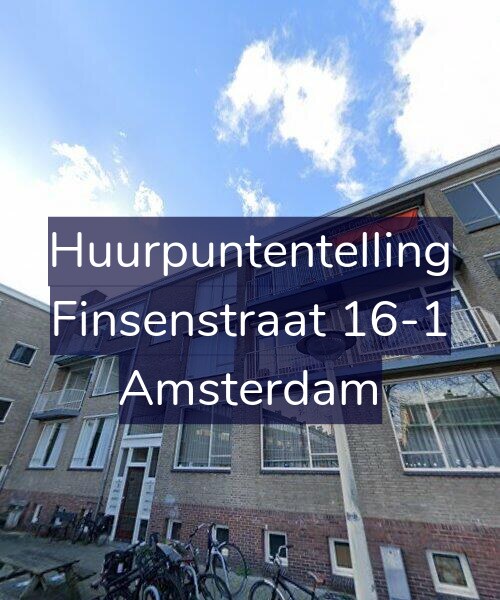 Foto gevel Huurpuntentelling voor Finsenstraat 16-1, Amsterdam