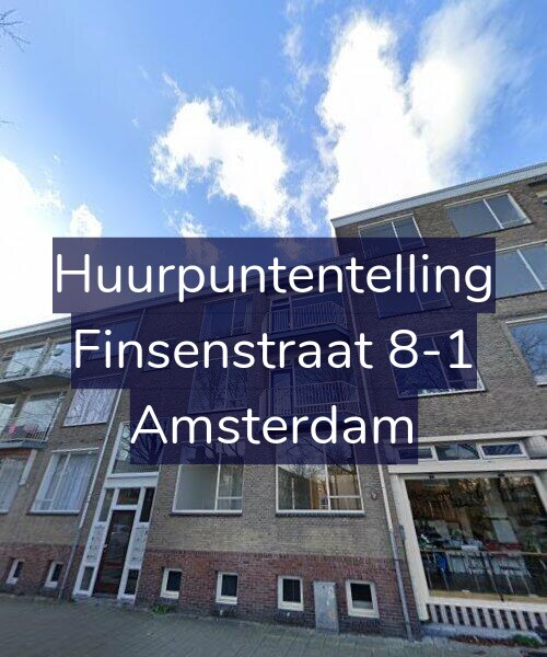 Foto gevel Huurpuntentelling voor Finsenstraat 8-1, Amsterdam