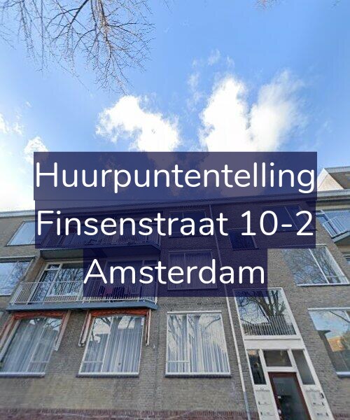 Foto gevel Huurpuntentelling voor Finsenstraat 10-2, Amsterdam